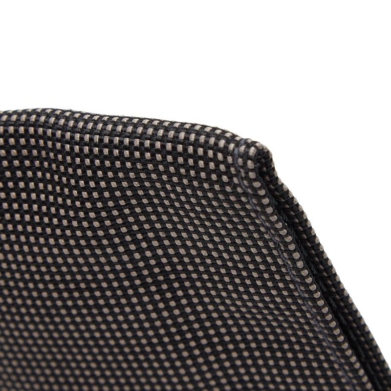 Hermes Her Line Crossbody Bag Sacoche Gray Black Canvas — view 5
