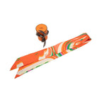 Hermes Twilly Brides De Gala Shadow Orange Multicolor Silk — view 5