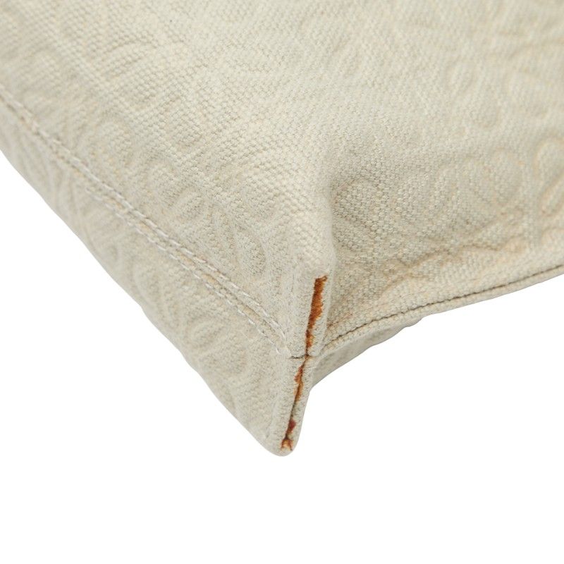Loewe Repeat Anagram T Pouch Light Green Brown Canvas Leather — view 5