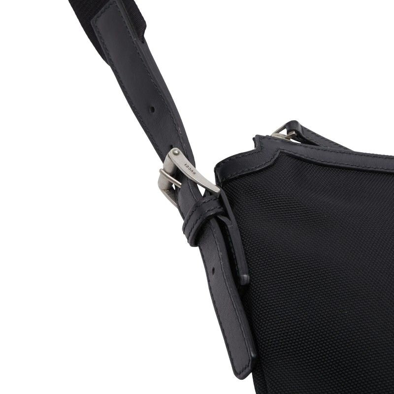 Gucci Sherry Line Crossbody Bag Black Nylon Leather — view 9
