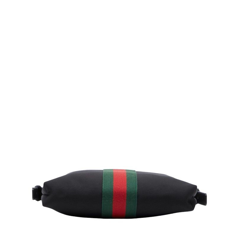 Gucci Sherry Line Crossbody Bag Black Nylon Leather — view 4