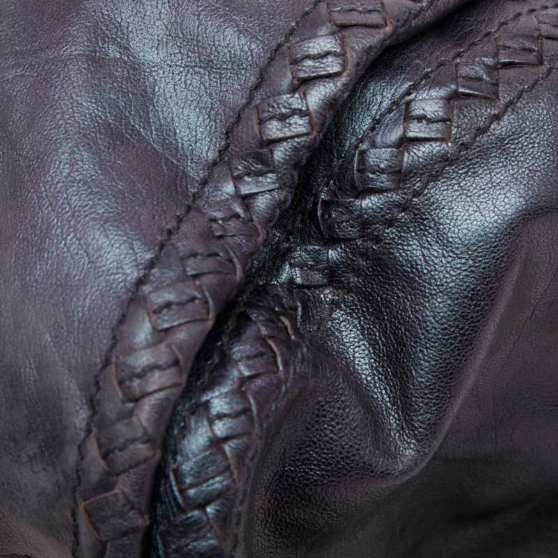 Bottega Veneta Crossbody Bag Purple Leather — view 7