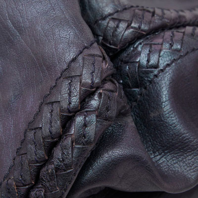 Bottega Veneta Crossbody Bag Purple Leather — view 5