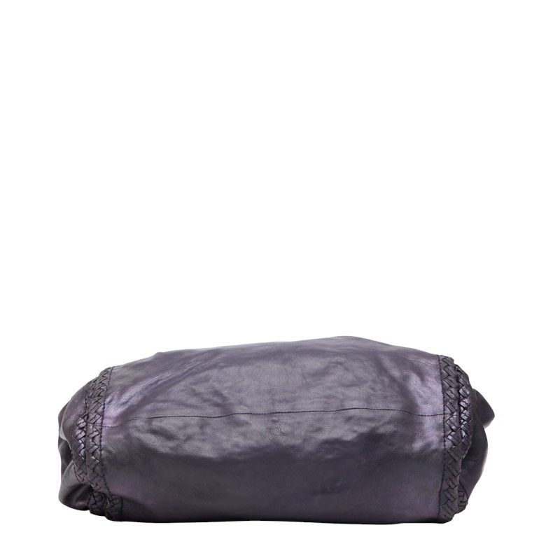 Bottega Veneta Crossbody Bag Purple Leather — view 4