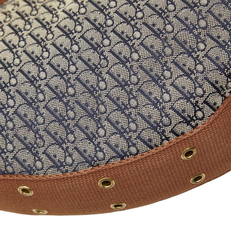 Dior Trotter Brown Navy Canvas Leather — view 8