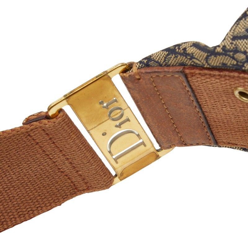 Dior Trotter Brown Navy Canvas Leather — view 9