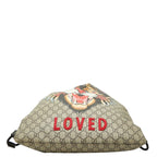 Gucci GG Supreme Angry Cat Rucksack Backpack Beige Black Nylon — view 4