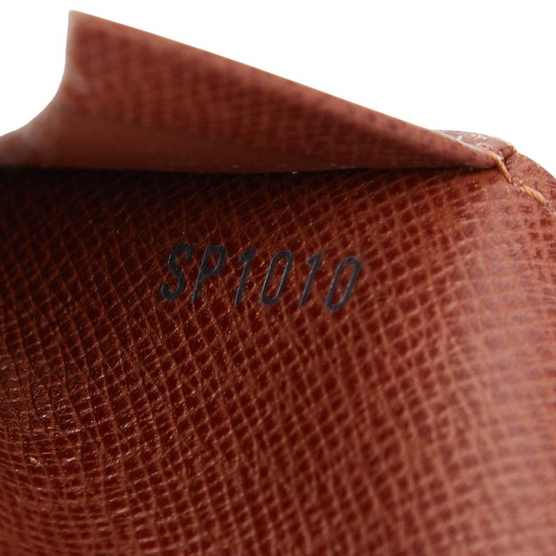 Louis Vuitton Monogram Porte Monnaie Bier Tresor Brown Leather — view 9