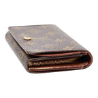 Louis Vuitton Monogram Porte Monnaie Bier Tresor Brown Leather — view 4