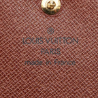 Louis Vuitton Monogram Porte Monnaie Bier Tresor Brown Leather — view 8