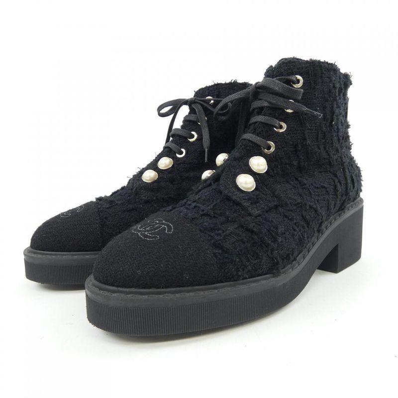 Chanel Size 37 Black Boots — view 3