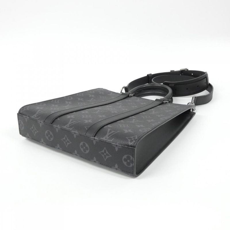 Louis Vuitton Monogram Eclipse Sac Plat Cross Bag — view 3