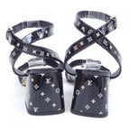 Louis Vuitton Marine Style Monogram Pattern Initial Shakeline Sandals — view 5