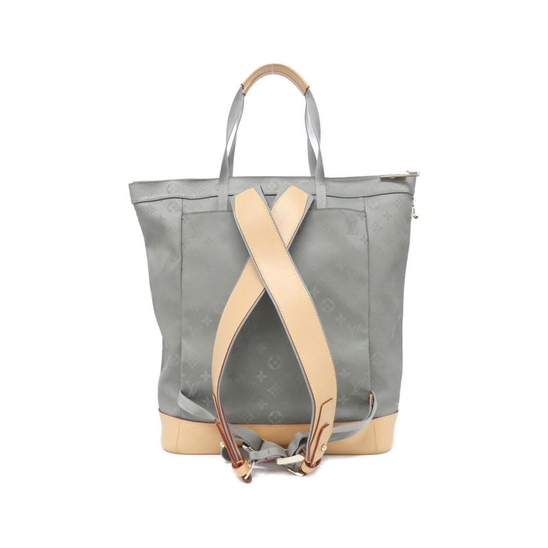 Louis Vuitton Monogram Titanium Zipped Tote Backpack — view 3