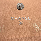 Chanel Card Case Quilted CC Logo Caviar Leather Business — view 8