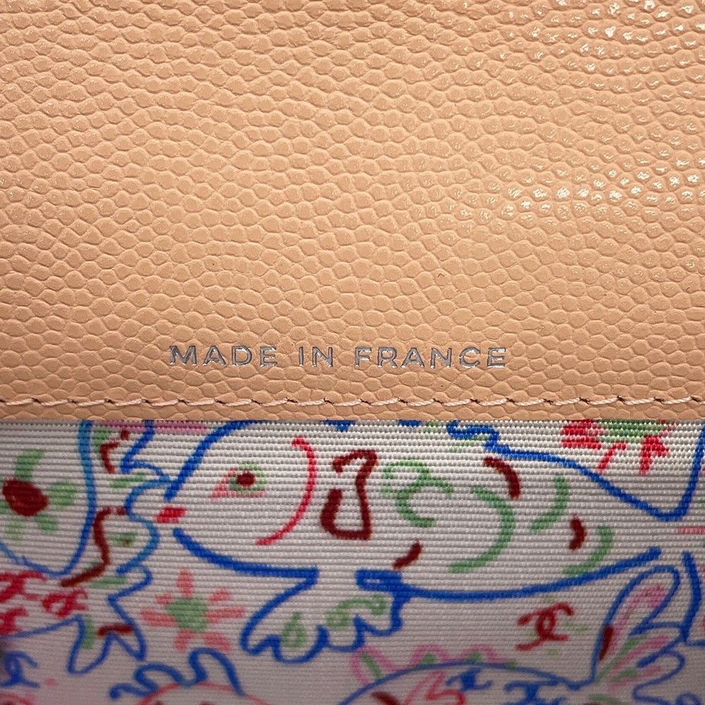 Chanel Card Case Quilted CC Logo Caviar Leather Business — view 9