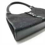 Gucci GG Canvas Jackie Mini Hand Bag Shoulder Black Leather Bag — view 5
