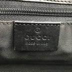 Gucci GG Canvas Jackie Mini Hand Bag Shoulder Black Leather Bag — view 8