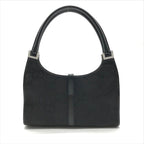 Gucci GG Canvas Jackie Mini Hand Bag Shoulder Black Leather Bag — view 2
