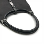 Gucci GG Canvas Jackie Mini Hand Bag Shoulder Black Leather Bag — view 6