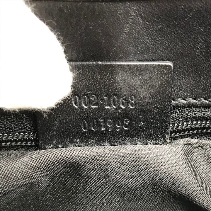 Gucci GG Canvas Jackie Mini Hand Bag Shoulder Black Leather Bag — view 9