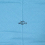Hermes Losange Logo Cashmere Silk Blue Scarf 0323 — view 4