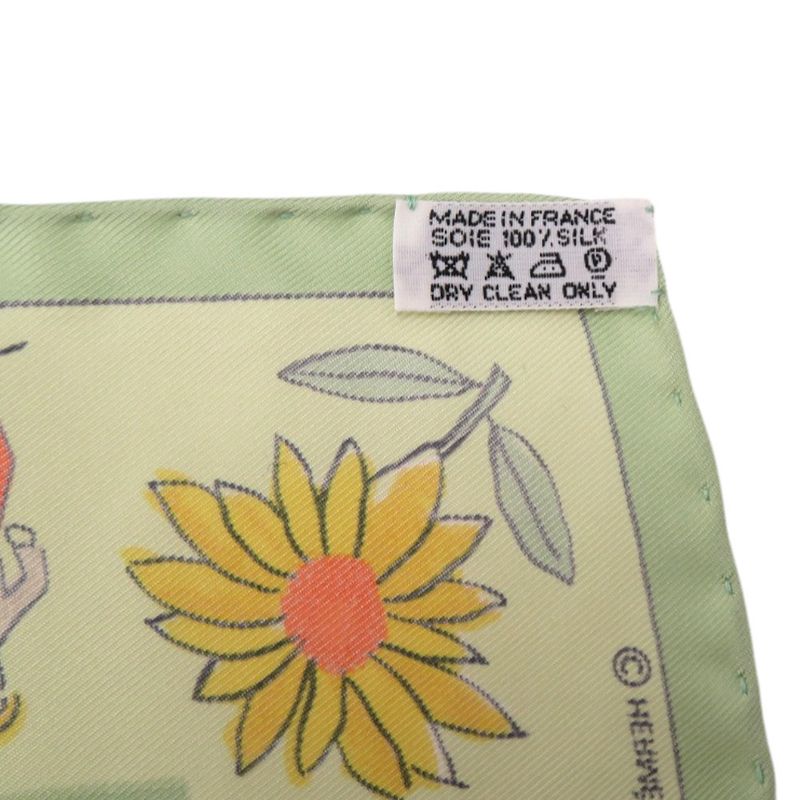 Hermes Pocket Chip Carre 45 Petit Retour A LA Terre Return To Home Silk — view 4