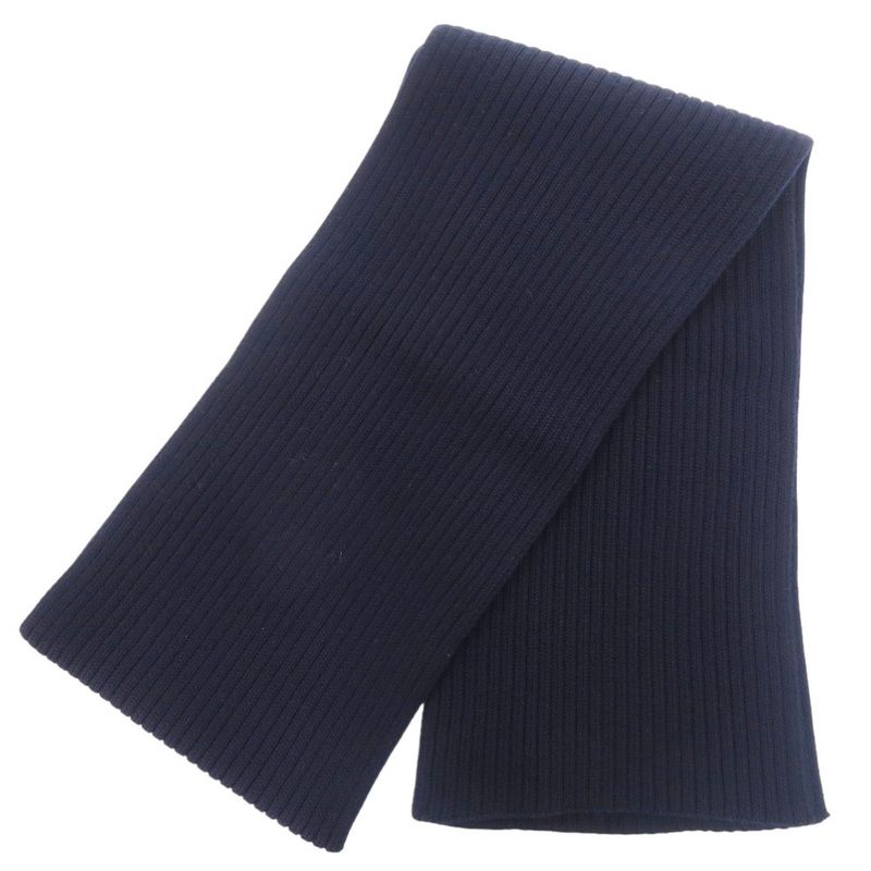 Prada Sportsline Logo Sms180 Wool Navy Muffler 1114 Scarf — view 2