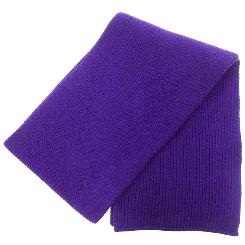 Prada 27380 S182 Wool Purple Muffler 1113 Scarf — view 2