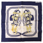 Hermes Pocket Chiff Carre 45 Petit Brides De Gala Silk Multicolor Scarf — view 3