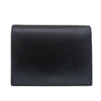 Prada 1 Mv204 Vitterom-ve Leather Black Bifold Wallet 1081 — view 3