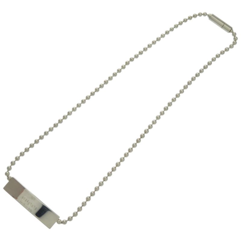 Gucci Logo Plate Ball Chain 1697 ar Silver 925 — view 4