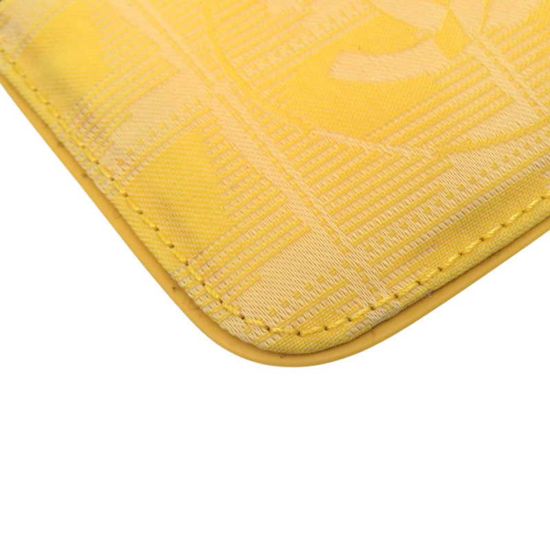 Chanel Coco Mark New Travel Line Ring Leather Yellow Coin Case — view 7