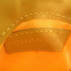 Chanel Coco Mark New Travel Line Ring Leather Yellow Coin Case — view 6