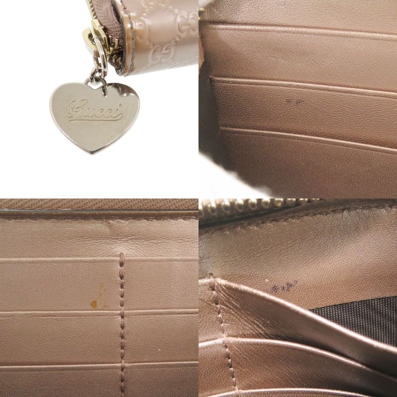 Gucci Micro Guccissima Enamel Pink Long Wallet 1052 — view 8
