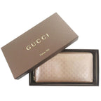 Gucci Micro Guccissima Enamel Pink Long Wallet 1052 — view 2