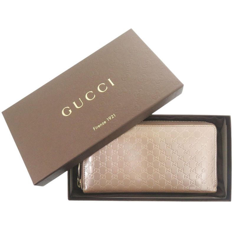 Gucci Micro Guccissima Enamel Pink Long Wallet 1052 — view 2