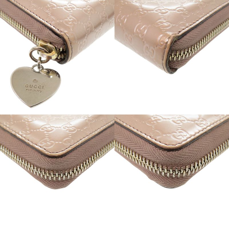 Gucci Micro Guccissima Enamel Pink Long Wallet 1052 — view 4