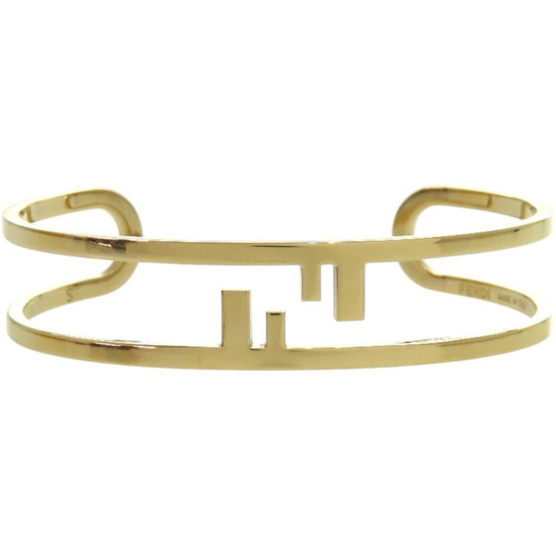 Fendi FF Logo O-rock Metal Gold Bangle 0231 — view 4