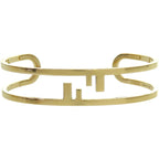 Fendi FF Logo O-rock Metal Gold Bangle 0231 — view 4