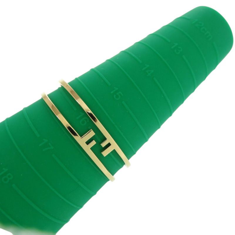 Fendi FF Logo O-rock Metal Gold Bangle 0231 — view 7