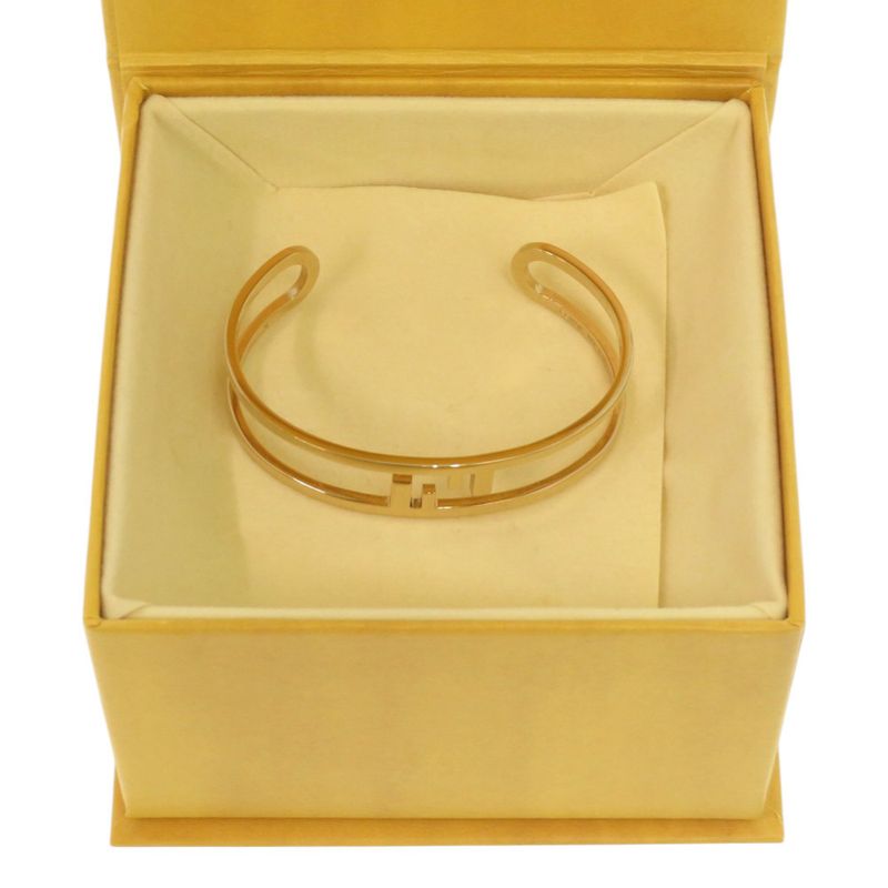 Fendi FF Logo O-rock Metal Gold Bangle 0231 — view 3