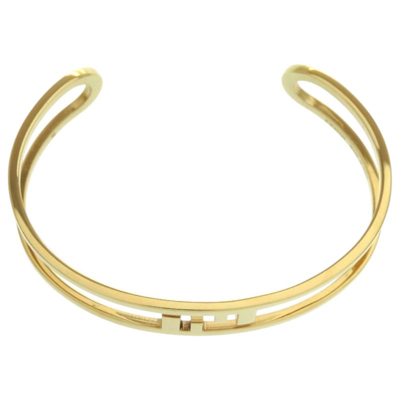 Fendi FF Logo O-rock Metal Gold Bangle 0231 — view 6