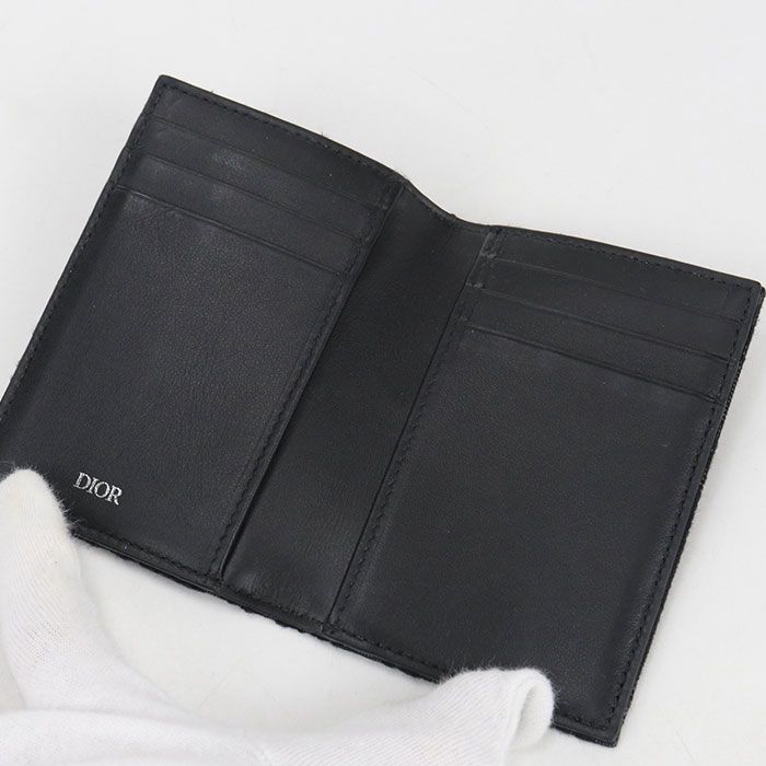 Dior Bifold Card Holder Oblique 2 yse Case Jacquard — view 3