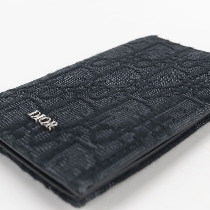 Dior Bifold Card Holder Oblique 2 yse Case Jacquard — view 7