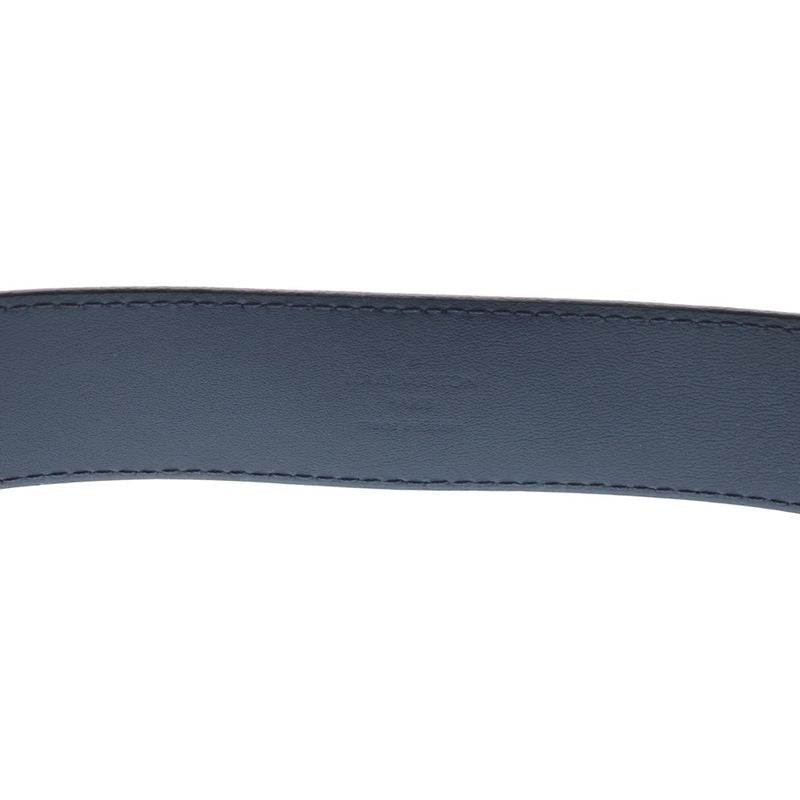 Louis Vuitton Sainteur Metropole Monogram Canvas Belt Navy Leather M0049 — view 6