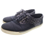 Celine Canvas Low Cut Sneakers Black White — view 2