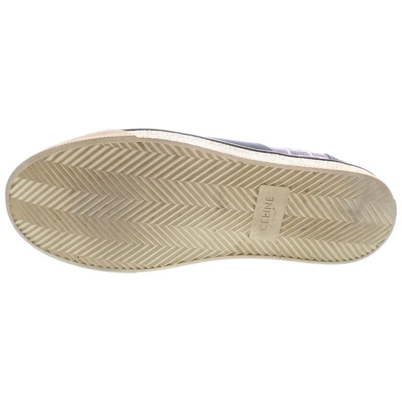 Celine Canvas Low Cut Sneakers Black White — view 5