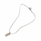 Christian Dior Necklace Accessories Pendant Logo Trotter Silver Pink GY11 — view 4