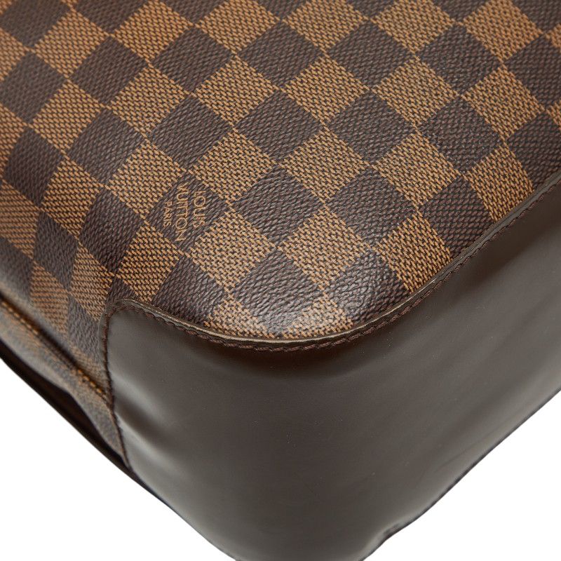 Louis Vuitton Damier Spencer Crossbody Bag Brown Leather — view 9